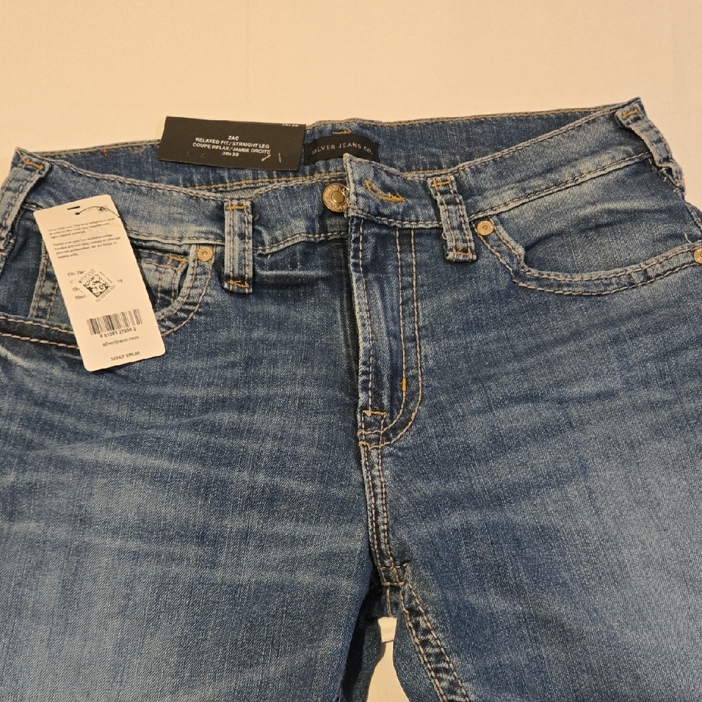 Silver Jeans Men's Straight Leg Blue Denim - Picture 2 of 6